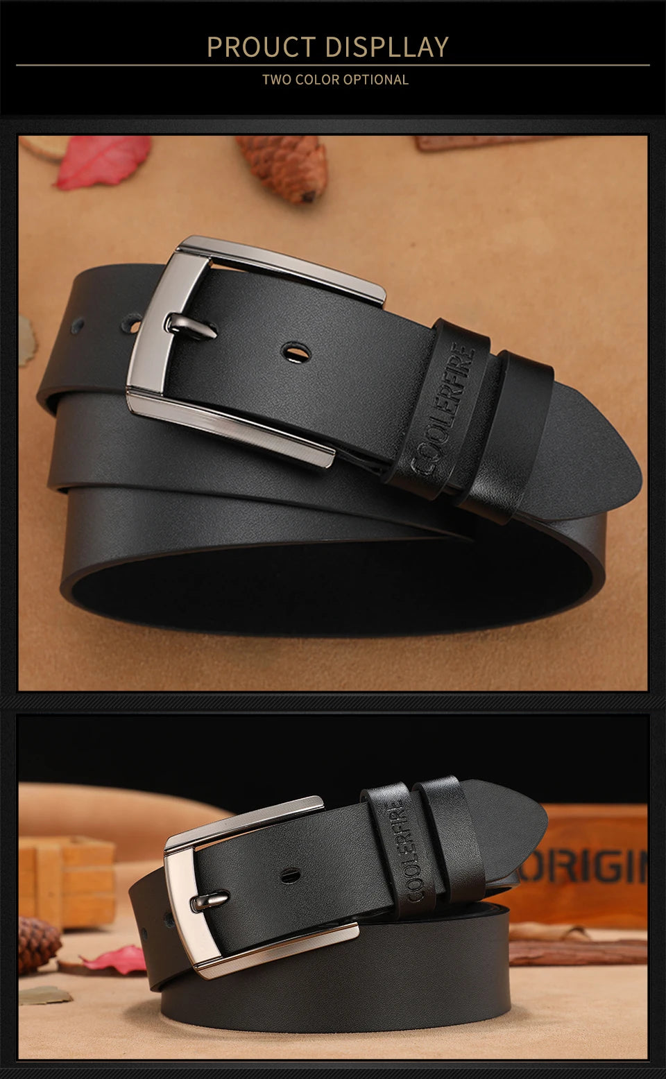 Men's Classic Leather Belt