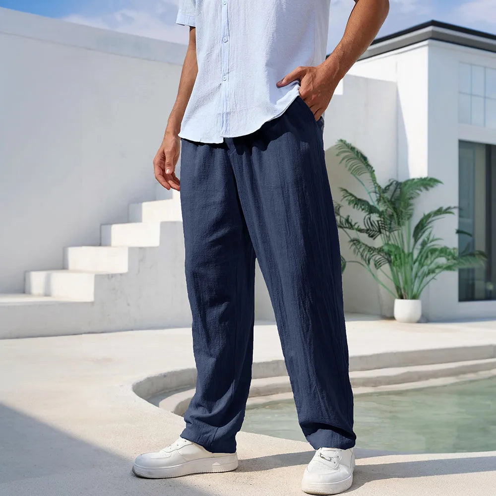 Men's Relaxed Linen Trousers