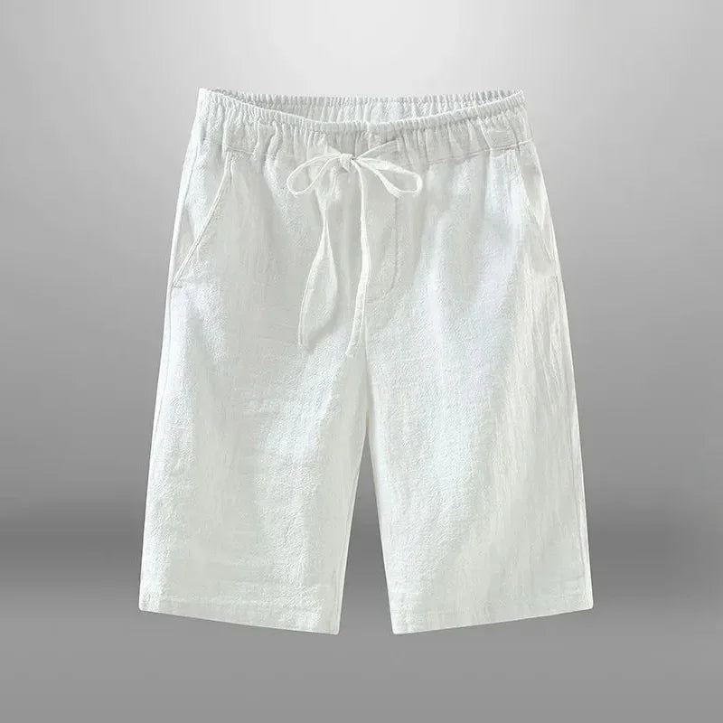 Men's Linen Drawstring Shorts