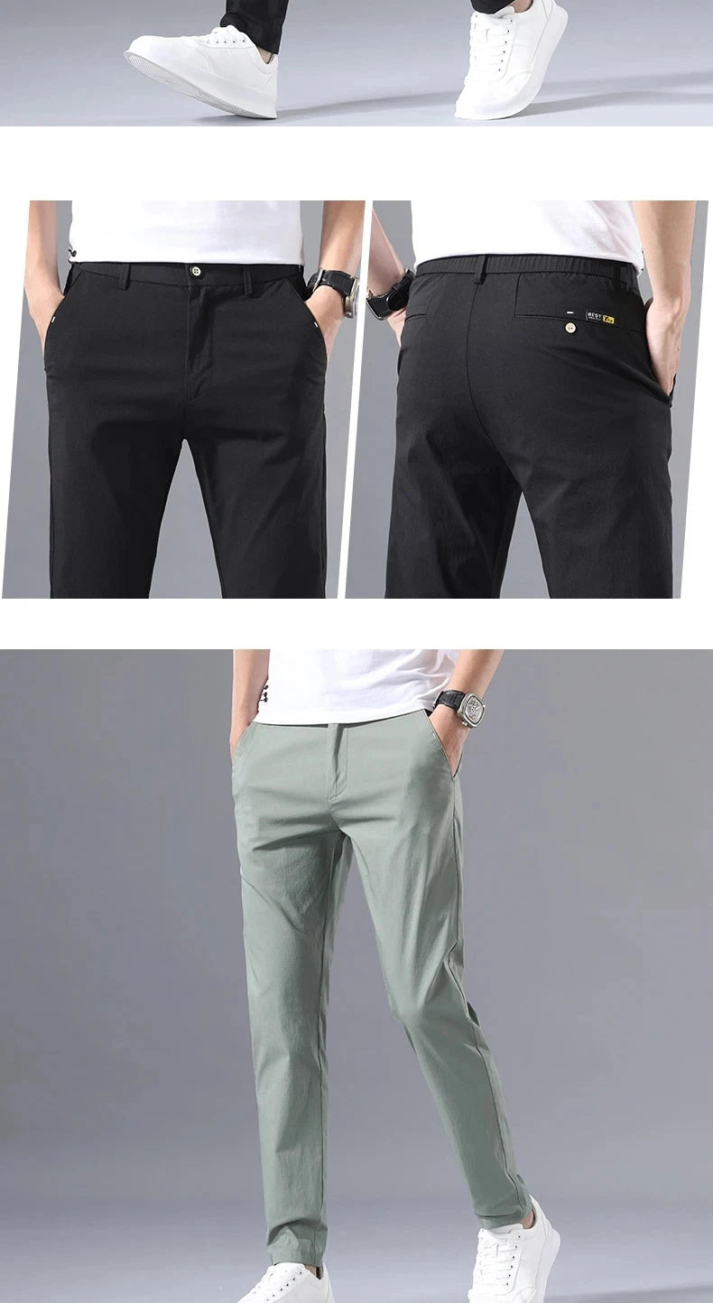 Men's Slim Fit Casual Trousers