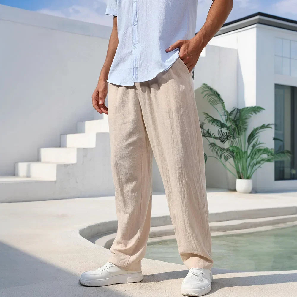 Men's Relaxed Linen Trousers