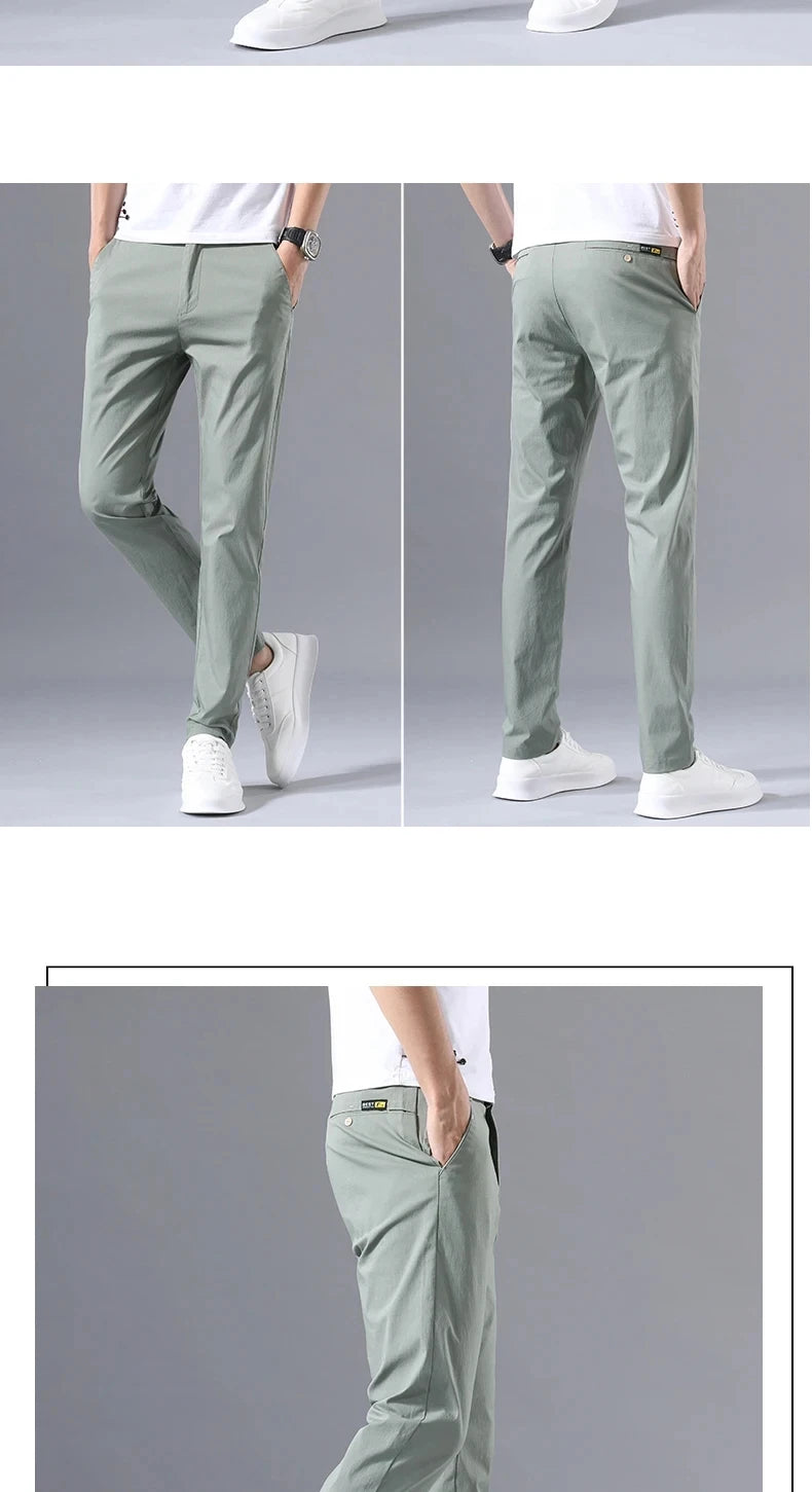 Men's Slim Fit Casual Trousers