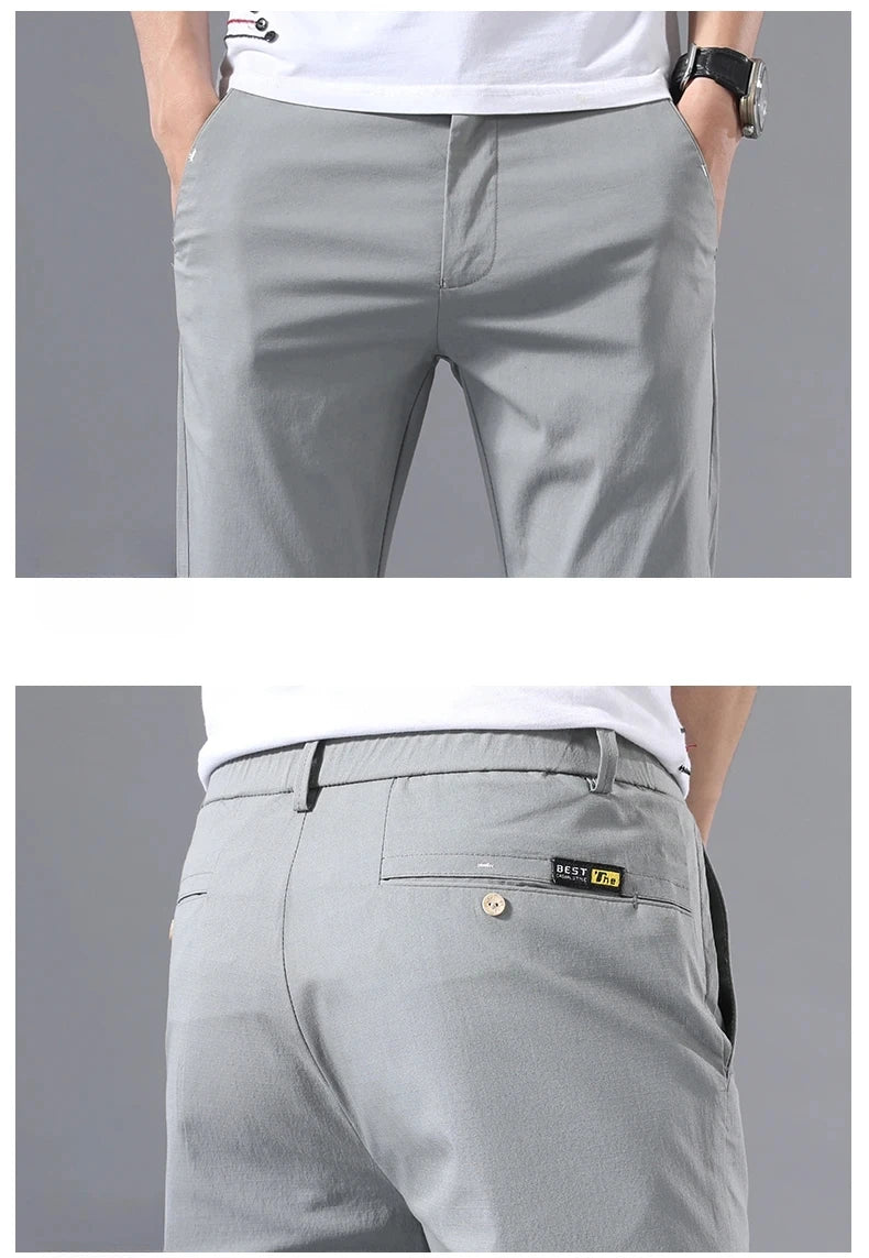 Men's Slim Fit Casual Trousers