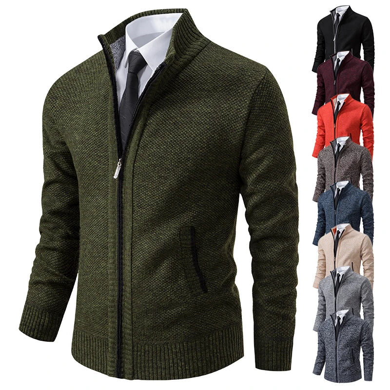 Men's Zip Knit Cardigan