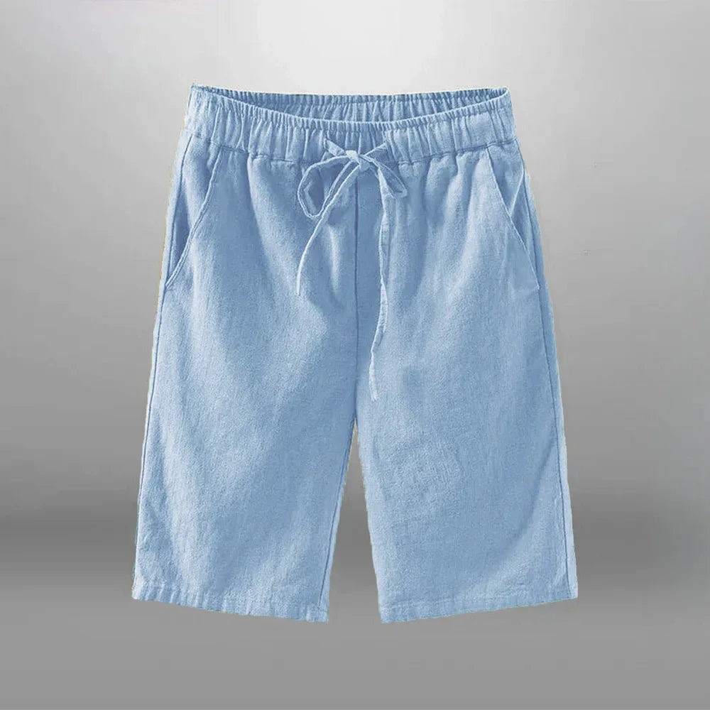 Men's Linen Drawstring Shorts