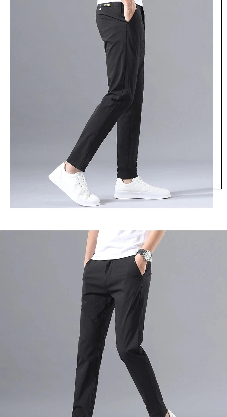 Men's Slim Fit Casual Trousers