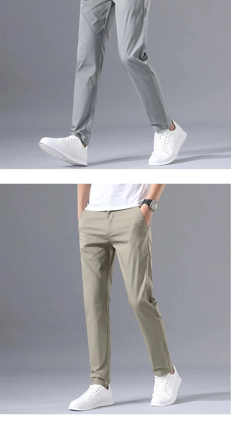Men's Slim Fit Casual Trousers