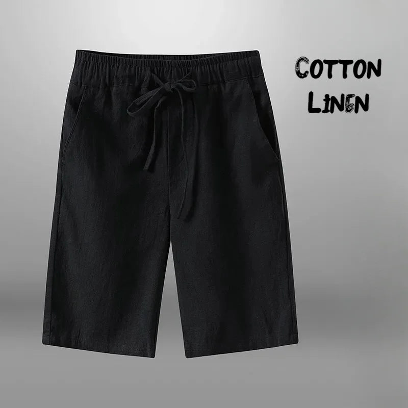 Men's Linen Drawstring Shorts