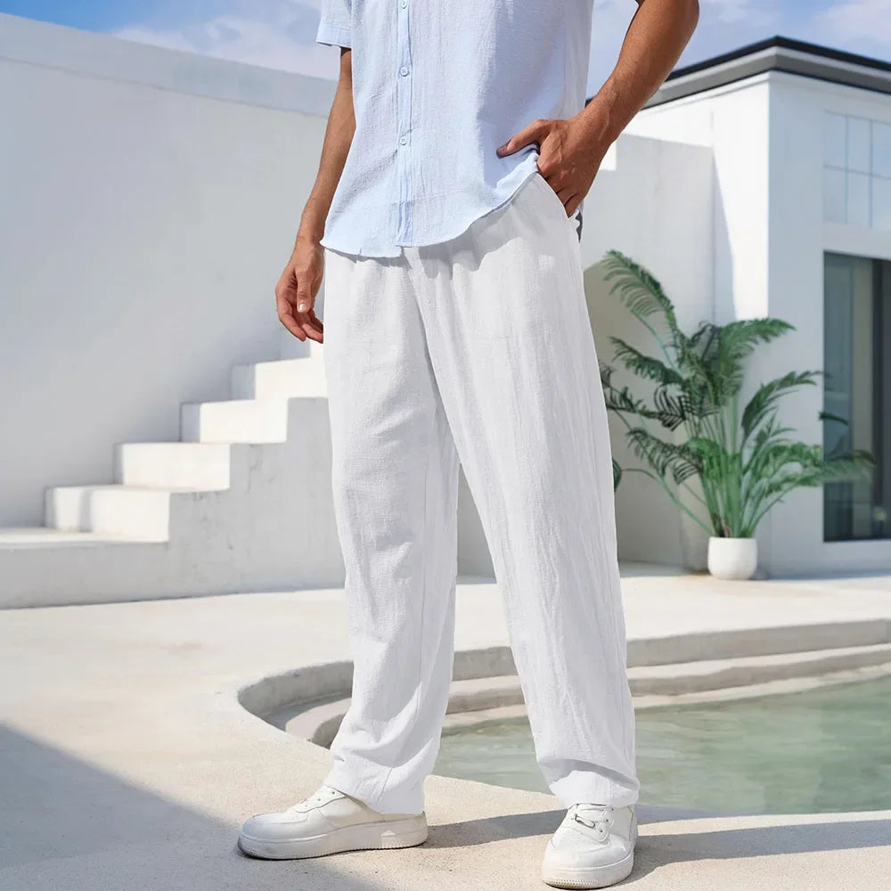 Men's Relaxed Linen Trousers