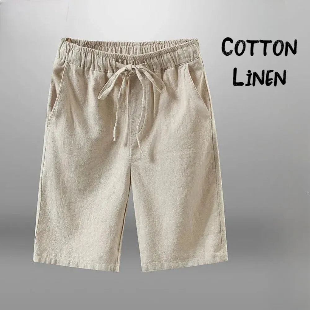 Men's Linen Drawstring Shorts