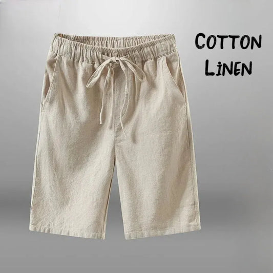 Men's Linen Drawstring Shorts