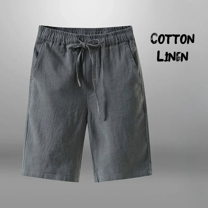 Men's Linen Drawstring Shorts