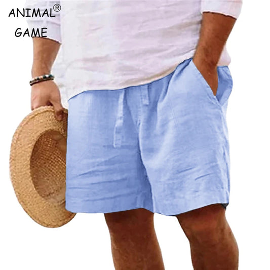Men's Linen Casual Shorts