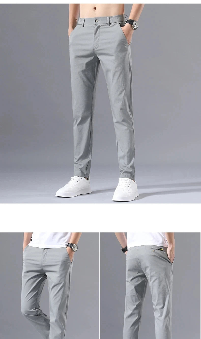 Men's Slim Fit Casual Trousers