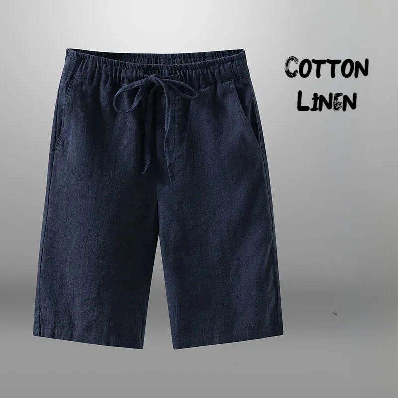 Men's Linen Drawstring Shorts
