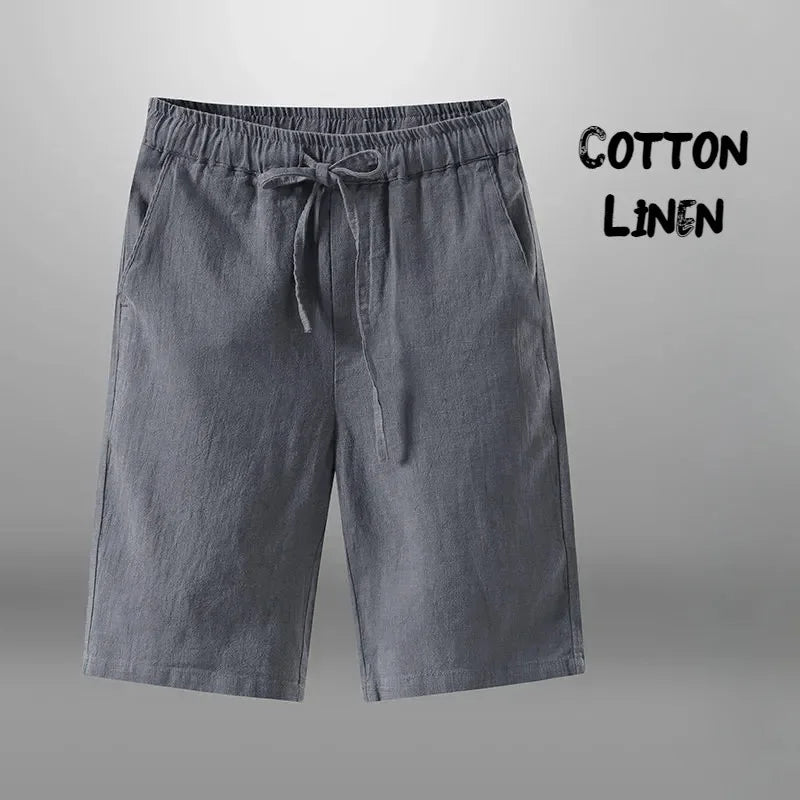 Men's Linen Drawstring Shorts