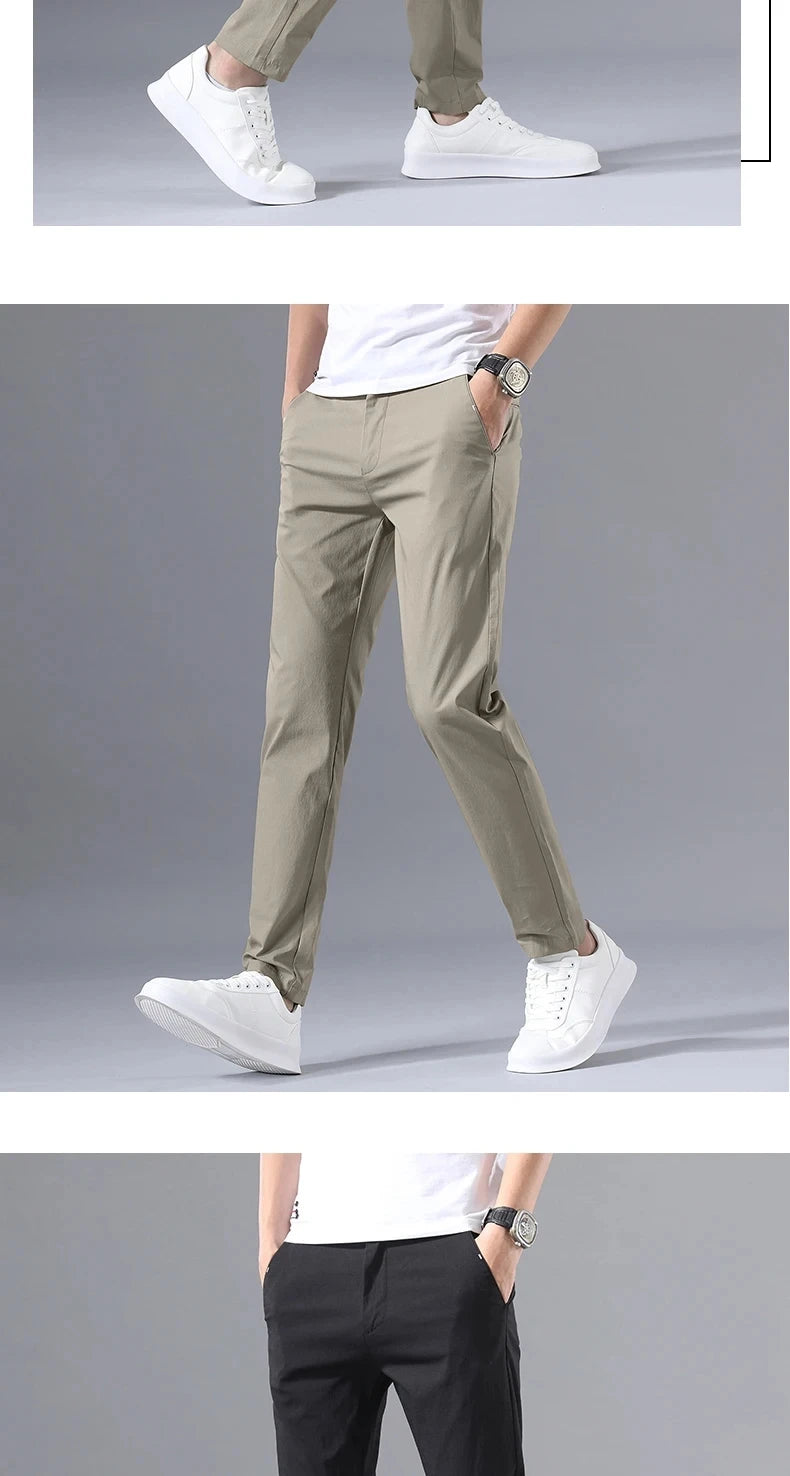 Men's Slim Fit Casual Trousers