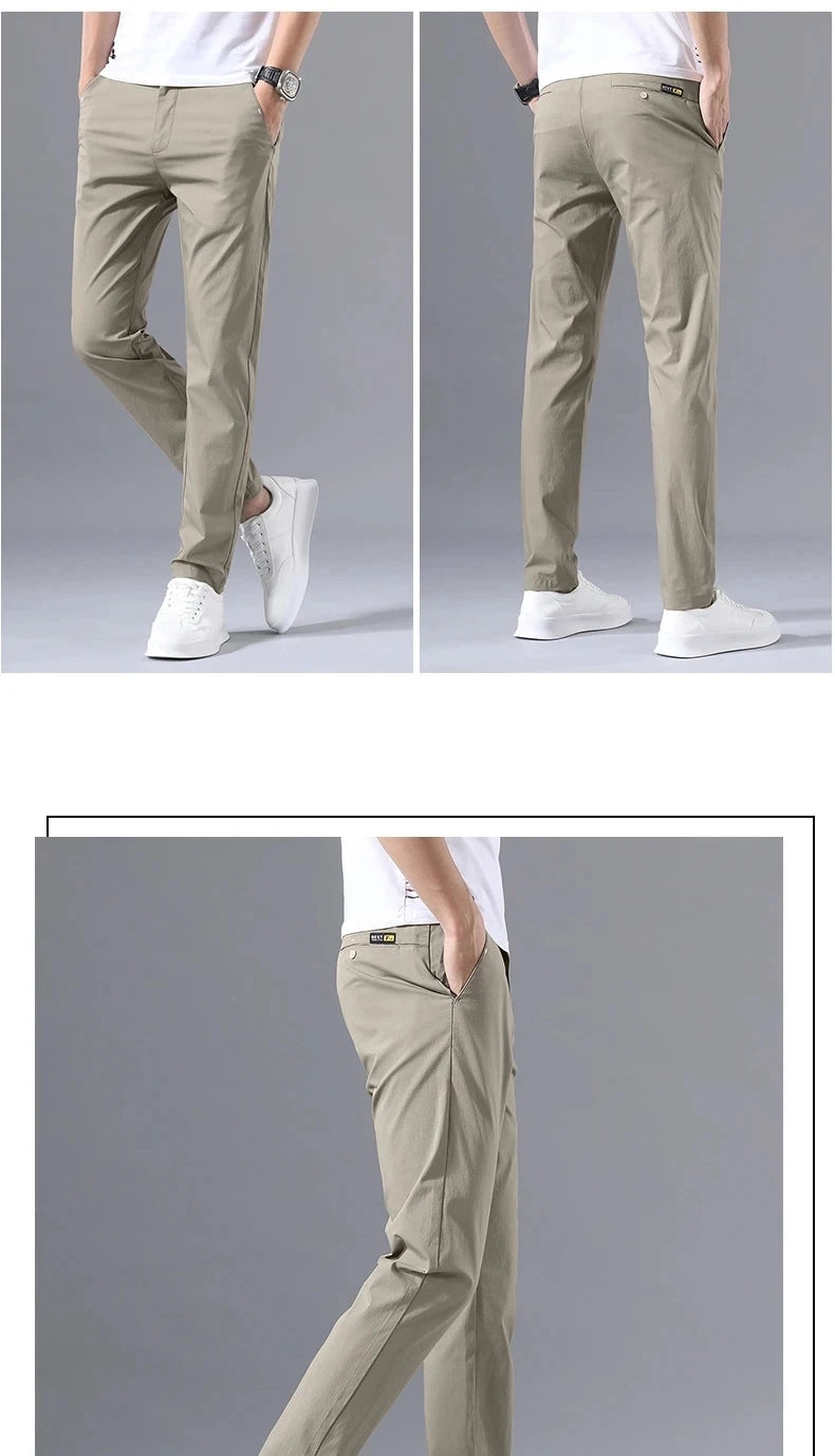 Men's Slim Fit Casual Trousers