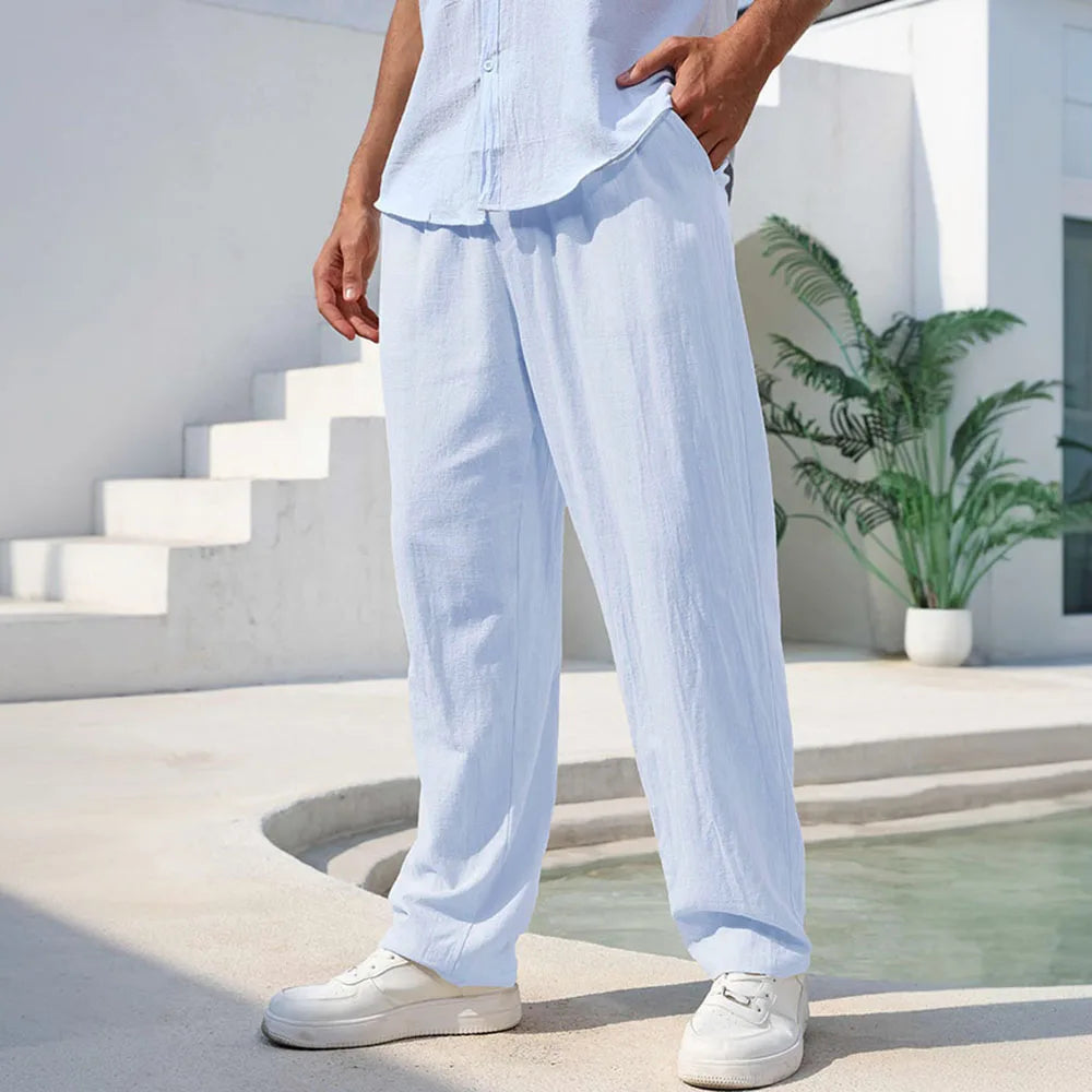 Men's Relaxed Linen Trousers