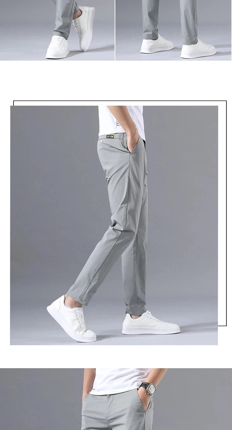 Men's Slim Fit Casual Trousers
