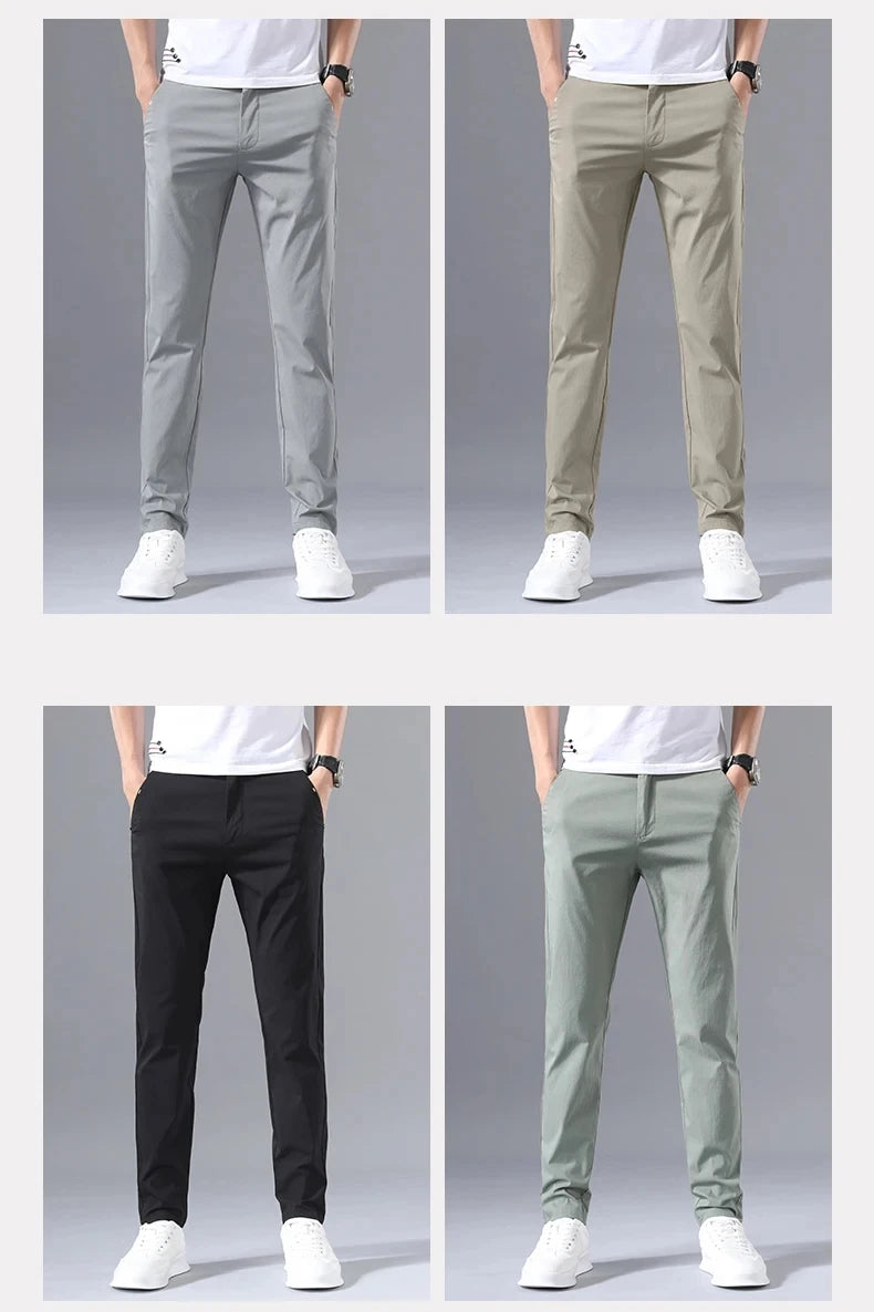 Men's Slim Fit Casual Trousers
