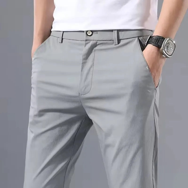 Men's Slim Fit Casual Trousers