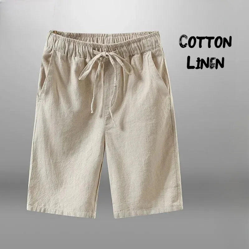 Men's Linen Drawstring Shorts