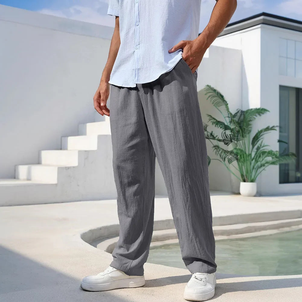 Men's Relaxed Linen Trousers
