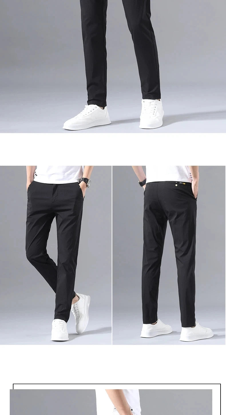 Men's Slim Fit Casual Trousers