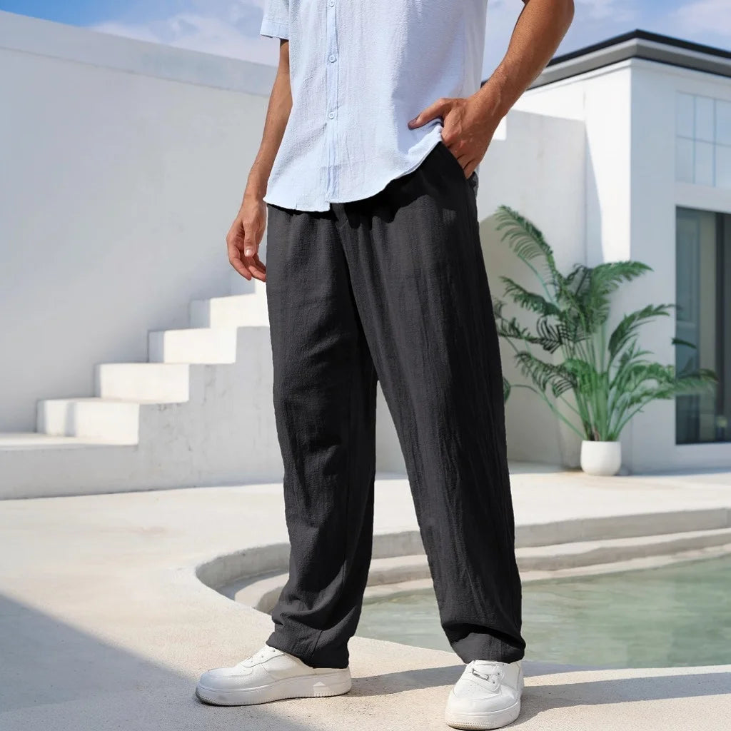 Men's Relaxed Linen Trousers