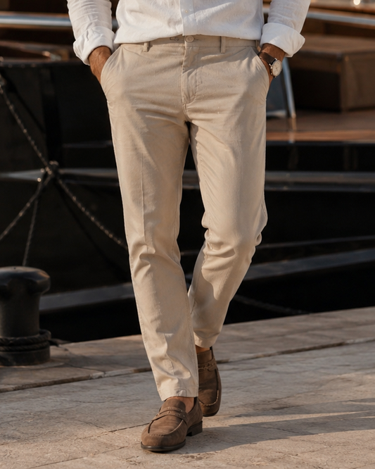 Men's Tailored Chino Trousers